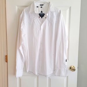 Roar Men's Button-up XL White Shirt